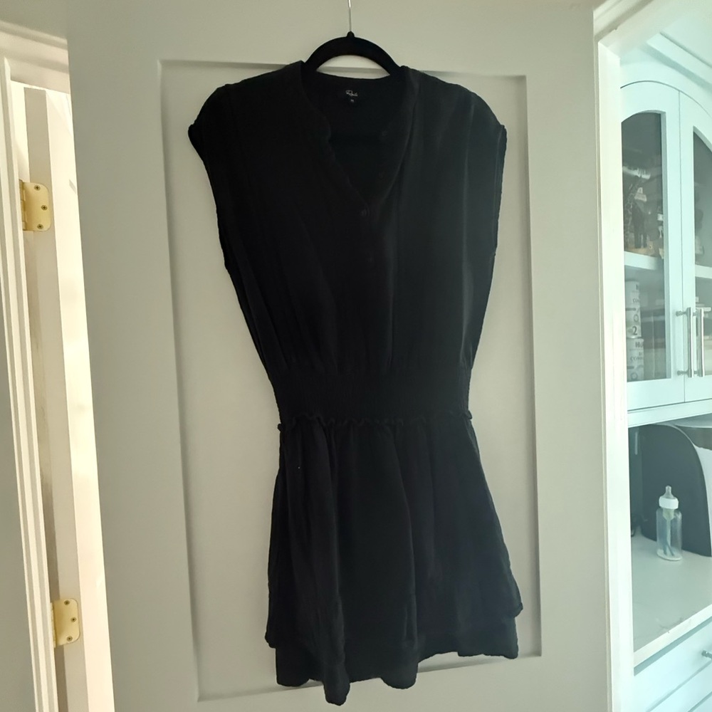 Rails Black Button-Up Top